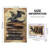 MA6GE8DE Flying Dragon Ancient Book 1000 Piece Puzzle for Adults,Whimsical Jigsaw Pieces,Challenging Brain Exercise,Retro Styles Flying Dragon & Book Wooden Puzzles 1000 Piece,Stress Relieving Puzzle view 4