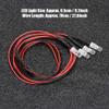 equlup RC Headlight Accessory, 4PCS 5mm Headlights RC Accessory LED Lights Light Stop Lamp LED Light Kit for Model Drift Car Vehicle (No. 5 Light red Light) view 2