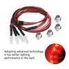 equlup RC Headlight Accessory, 4PCS 5mm Headlights RC Accessory LED Lights Light Stop Lamp LED Light Kit for Model Drift Car Vehicle (No. 5 Light red Light) view 4