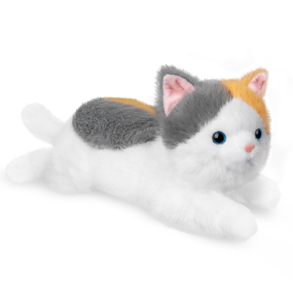 19 inch 3 Pounds Cat Weighted Stuffed Animals, Realistic Weighted Cat Stuffed Animal, Sensory Comfort Plush Throw Pillow, Soft Kawaii Kitty Plush Toy Gift for Adults Kids Youth