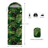 AILONEN Dinosaur Sleeping Bag,3 Season Warm and Cool Weather,Lightweight,Waterproof,Green Leaves Print Dinosaur Sleeping Bag for Boys Girls Kids Adults,Traveling,Outdoors view 3