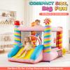 Candy Bounce House for Kids Ages 3-6, Sweet Inflatable Bouncy Castle with Slide, Indoor Outdoor Small Jumping House with Blower, Mini Toddler Bounce Castle for Birthday Gifts and Holidays view 2