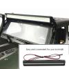 equlup RC LED Light Bar, Simulation Roof Lamp 36 LED Lights Bar Light Stop Lamp LED Light Kit for SCX10 90046 D90 1/10 RC Crawler Car view 4