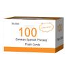 100 Essential Spanish Phrases Flash Cards for Adults - Learn Spanish Phrases for Beginners with Durable & Portable Flashcards view 1