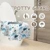 Disposable Toilet Seat Covers for Kids & Adults,Protect from Public Toilets While Potty Training or Travel - Extra Large, Waterproof, Portable -Blue Dinosaur (40pack view 4
