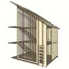 1:12 Miniature Stair House, Wooden Dollhouse, Diy Kit view 1