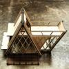 1:24 Miniature Expanded A-frame House, Wooden Dollhouse, Diy Kit view 2
