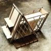 1:24 Miniature Expanded A-frame House, Wooden Dollhouse, Diy Kit view 3