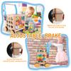 Wooden Baby Walker | Baby Push Walker with 9-in-1 Activity Cube, Sit to Stand Learning Walker Toy with Wheels for Boys Girls, Montessori Activity Center Walker, Adjustable Speed & Height view 4