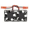 DKKY RC Motor Cooling Fan Heatsink 30mm Dual Fan for ARRMA Axial Traxxas 1/6 1/8 1/10 RC Crawler Car 3650 550 3660 4274 4068 4268 Motor (Black) view 3
