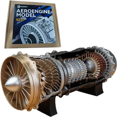 1/20 WS-15 Turbofan Frighter Engine Model, DIY Assembly Small Engine Jet Engine, Physical Science Experiment Kit for Adults (150+ PCS)
