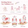 labebe Baby Rocking Horse with Seat Belt,Ride Unicorn Bouncer for Kid 6 Month -3 Years,Stuffed Animal Rocker,Riding Toy for Baby Girls, Nursery Birthday Gift view 2