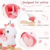 labebe Baby Rocking Horse with Seat Belt,Ride Unicorn Bouncer for Kid 6 Month -3 Years,Stuffed Animal Rocker,Riding Toy for Baby Girls, Nursery Birthday Gift view 4