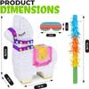 Birchio Llama Pinatas Bundle with a Blindfold and a Bat (17 x 14 x 4 Inches), Perfect for kid's Birthday Parties, Mexican Theme Parties, Decorations view 2