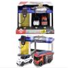 Dickie Toys 203716026018 - Danish Rescue Station with Police Car and Fire Truck - Rescue Station with Lights, Sound, Including Danish Police Car and Fire Bi, 31 x 22 x 16 cm, From 3 Years view 1