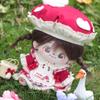 niannyyhouse 20cm Plush Doll Clothes Red White Bunny Hat Dress Apron Pants Accessories 8in Doll Dressup view 3