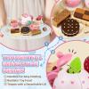 Wooden Tea Party Set Princess Toys and Wooden Cookie Play Food Set Toy view 2