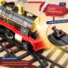 Train Set for Kids 3-5 4-7, Classic Christmas Electric Train Toys Set with Steam Locomotive Engine, Lights & Sound, Tracks for Christmas Tree, Toy Train Set for 3 4 5 6 Years Old Kids Boys Girls view 4