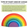 AVDAR 11Pcs Wooden Semicircle Stacker Toy, Semicircle Rainbow Stacking Puzzle, Montessori Nesting Puzzle for Kids, Rainbow Building Blocks Board Set for Learn Creative Thinking Toys view 2