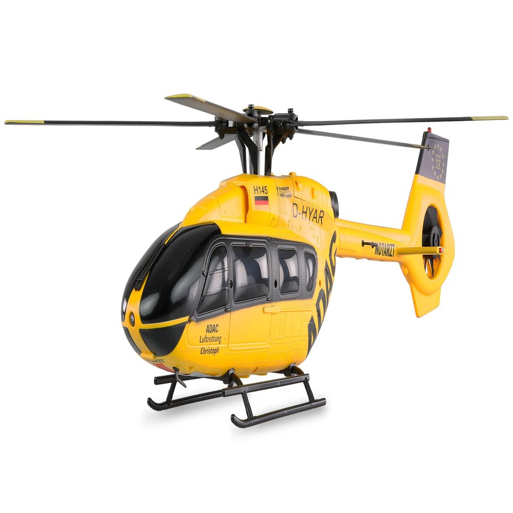 Amewi ADAC H145 6G 6G RTF Brushless Helicopter with Remote Control License Model Yellow