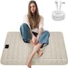 LOYDBDT Grounding Mat Cotton Grounding Pad for Bed Grounded Pad with Silver Fiber Earth Connected Mat for Improves Sleep Wellness (Beige, 34x50 inch) view 1
