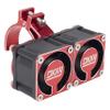DKKY RC Motor Cooling Fan Heatsink with 42mm Mount for Arrma Axial Traxxas 1/6 1/8 1/10 RC Models with 4274 4286 Motor (Red) view 1
