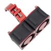 DKKY RC Motor Cooling Fan Heatsink with 42mm Mount for Arrma Axial Traxxas 1/6 1/8 1/10 RC Models with 4274 4286 Motor (Red) view 4