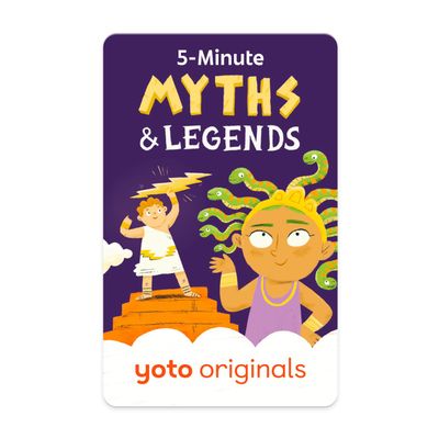 Yoto 5-Minute Myths & Legends Kids Audio Card for Use with Player & Mini All-in-1 Audio Device, Screen-Free Listening with Fun Playtime, Bedtime & Travel Stories, Ages 4+