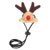 Bearded Dragon Costume, Hamster Clothes Christmas Costume Adjustable Straw Elk Hat and Scarf Bearded Dragon Clothes for Holiday Party Photos (Large hat) view 2