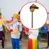 Luwecf Stick Horse with Sound Effects Fun Sturdy Pretend Play Music Stick Animal Hobby Horse for Boys Girls 3 Years+ Kids Children, Light Brown B view 4