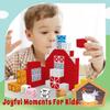 Allenjoy 80PCS Fall Autumn Farm Theme Magnetic Blocks STEM Educational Magnet Building Set for Kids Ages 3+ Creative Birthday view 4