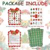 Christmas Bingo Cards Game Set - Xmas Festive Holiday Party Supplies for Kids and Adults, 24 Players, Merry Christmas Themed Bingo Cards for School Classroom, Family Activities, Seasonal Party Favors view 3
