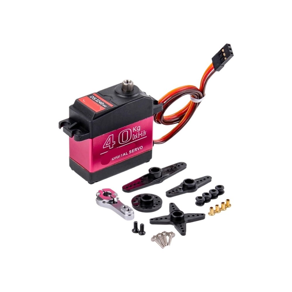1X 20/25/30/35/40kg Digital Servo Waterproof IP66 RC Servo for 1/8 1/10 Scale High Speed Metal Gear High Torque(DS3240-180)