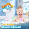 Bath Toys, Light Up Crab Bath Bubble Maker Bathroom Toys for Kids Ages 1-3 4-8,Bath Bubble Machine with Colourful Light Toddler Bathub Toy Great Birthday for Kids view 3
