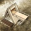 1:12 Miniature Expanded A-frame House, Wooden Dollhouse, Diy Kit view 4