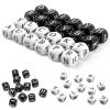 24 Pcs Dice Set, The Crossword Solitaire Game, 6 Sided Dice Crossword Creative Game, Two-Player Interactive Family English Letter Dice Games for Adults view 1