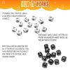 24 Pcs Dice Set, The Crossword Solitaire Game, 6 Sided Dice Crossword Creative Game, Two-Player Interactive Family English Letter Dice Games for Adults view 3