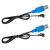 Tosiicop 3.7V Lipo Battery Charger - SM-2P Cable RC Toy Remote Control Car Vehicle Rechargeable Li-ion Batteries Chargers USB for Bunch Bubble Gun Stunt Truck Boat 2 Pack view 1