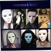 Hperu White Mask Therian Mask Halloween Face Mask Diy Full Face Mask Costume Masquerade Masks For Party Cosplay,White Mask Halloween view 4