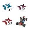 HLSONHENGM for WLtoys 124016 124018 1/12 RC 4WD Metal Upgrade Parts for Remote Control car Rear and Rear Shock Racks(Yellow) view 2