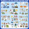 Windkream 12 Set Felt Board Stories Pieces Set Felt Animals Bible Fairy Tales for Preschool Animals Figures Flannel Board Stories for Toddlers Preschool Kindergarten Storytelling(Religious) view 2