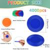 Coopay 4000 Pieces 10 Colors Plastic Poker Chips, 1 Inch Bingo Chips Bulk Learning Counters Disks Poker Card Game, Counting Markers for Math Practice, Game Tokens and Teaching Rewards, 25 mm view 2