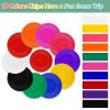 Coopay 4000 Pieces 10 Colors Plastic Poker Chips, 1 Inch Bingo Chips Bulk Learning Counters Disks Poker Card Game, Counting Markers for Math Practice, Game Tokens and Teaching Rewards, 25 mm view 3
