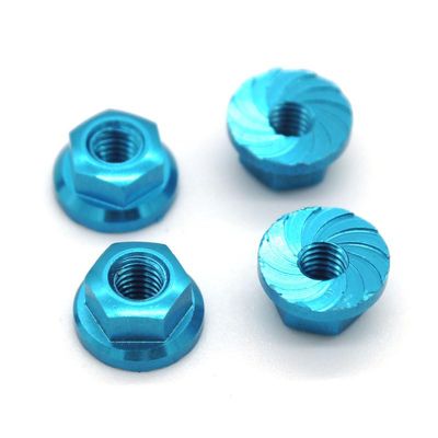 HLSONHENGM for MJX 14210 14209 14301 14302 14303 1/14 RC Remote Control car Metal Upgrade Modification Accessory M4 Lock nut(Sky Blue)
