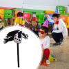 Stick Horse Horse Riding Stick, Sturdy Halloween with Sound Effects Hobby Horse Riding Toy for Boys Girls, Black White view 4