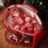 BABESIDE Reborn Baby Doll Clothes Set with Bassinet  9 Pcs Christmas Reborn Baby Doll Accessories & Clothes with Bottle and Socks for 17-22 Inch Realistic Dolls for Girls view 1
