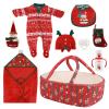 BABESIDE Reborn Baby Doll Clothes Set with Bassinet  9 Pcs Christmas Reborn Baby Doll Accessories & Clothes with Bottle and Socks for 17-22 Inch Realistic Dolls for Girls view 2