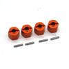 HLSONHENGM for ZD Racing DBX-10 1/10 Remote Control Vehicle Metal Fitting 12mm Hexagonal Connector(Orange) view 1