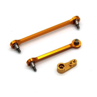 HLSONHENGM for WLtoys 284131 284010 284161 k989 k969 1/28 Remote Control car Accessories Steering Rod(Yellow)