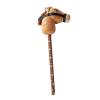 Stick Horse Horse Riding Stick, Sturdy Halloween with Sound Effects Hobby Horse Riding Toy for Boys Girls, Light Brown D view 1